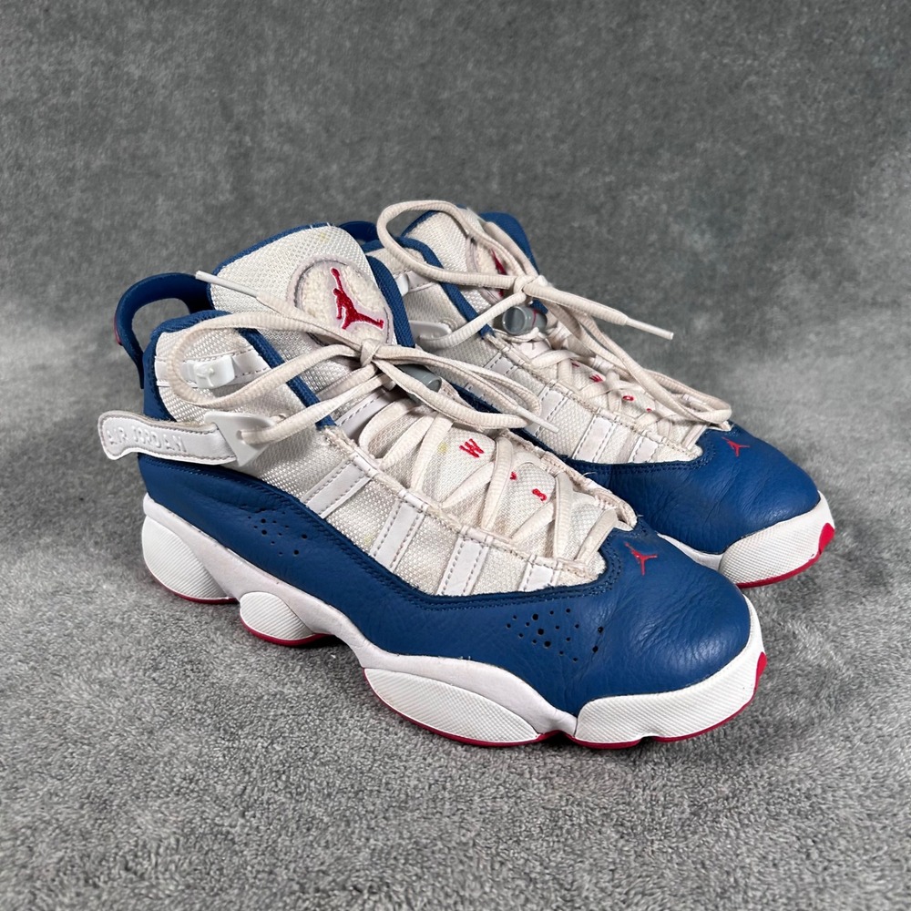 Jordan 6 Rings Basketball Shoes Sneakers Blue White Red
Youth 6 Women's 7.5